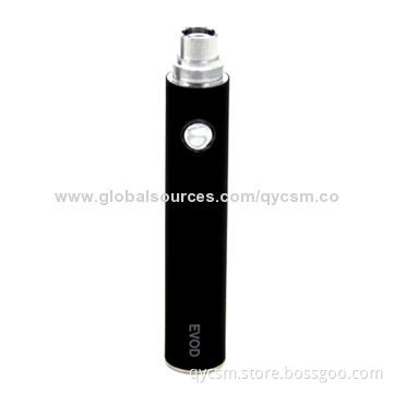 e cigarette Evod Battery with 650mAh Capacity, 2-3-hour Charging Time